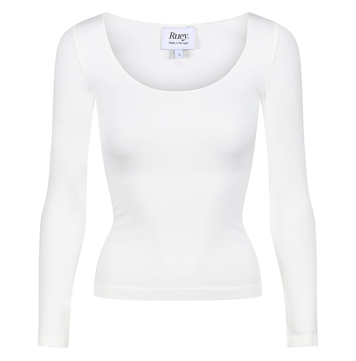 Long Sleeve Scoop Neck Tee